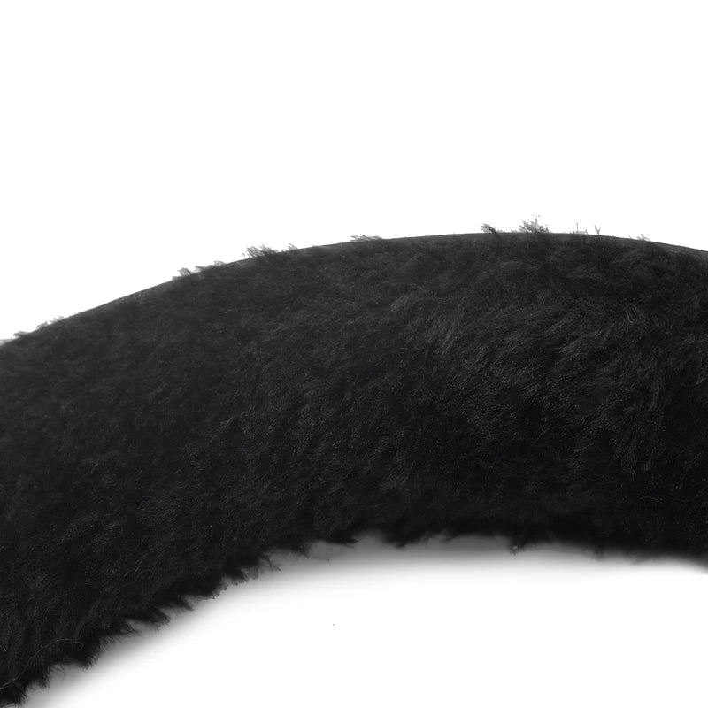 Plush Leather Collar & Leash