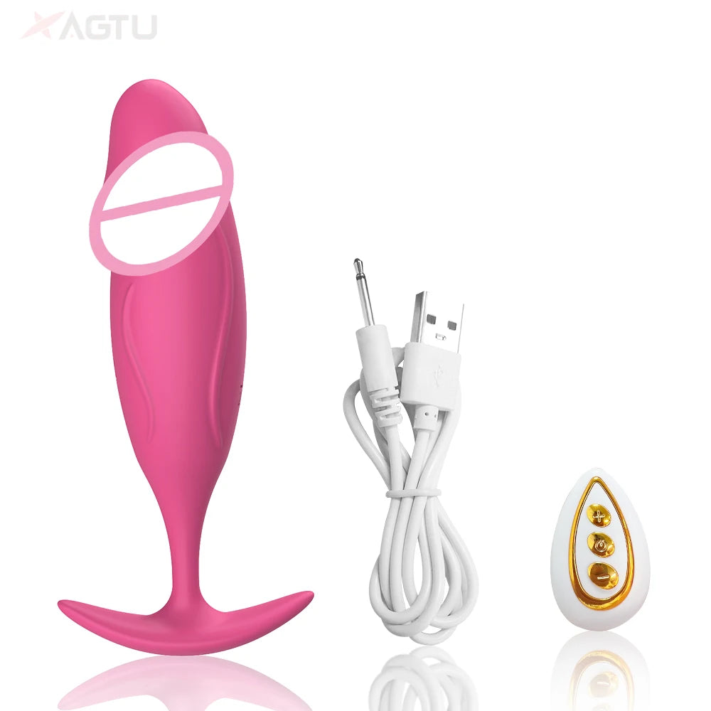 Vibrating Anal Dildo Plug