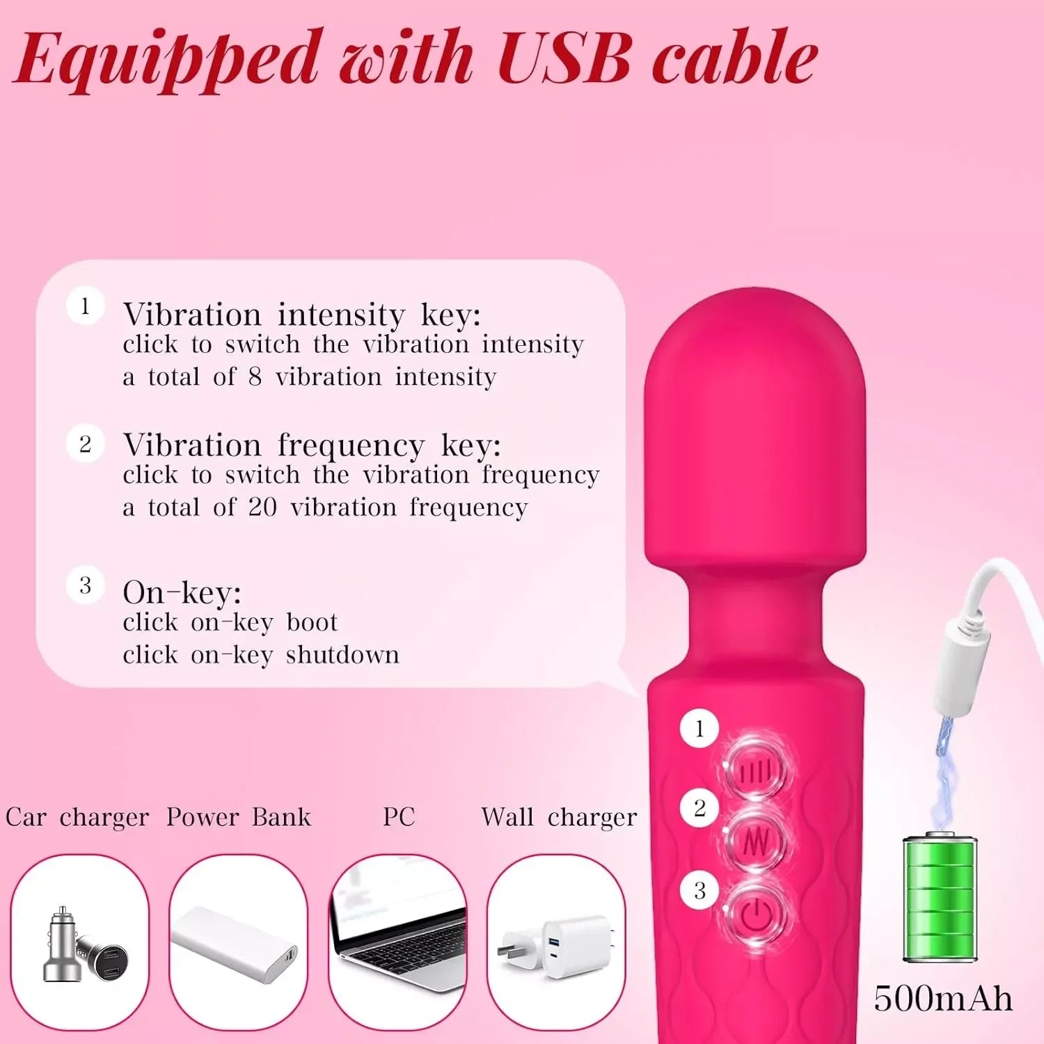 Pro 20-Speed Wand Massager