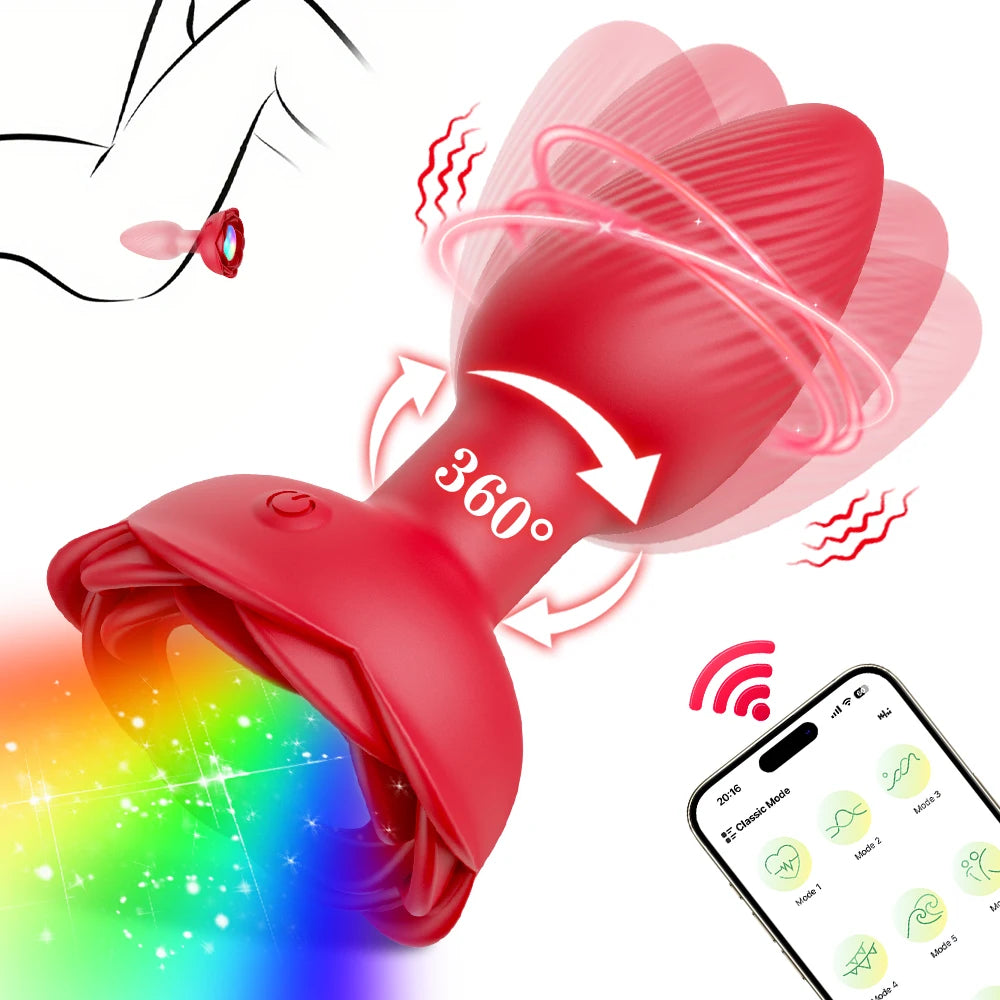 Vibrating Anal Dildo Plug
