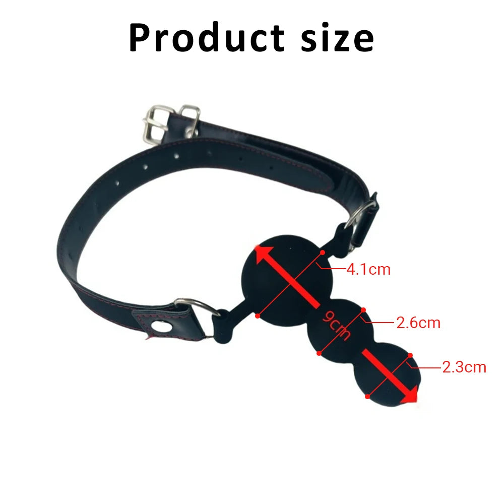 Triple Ball Silicone Gag