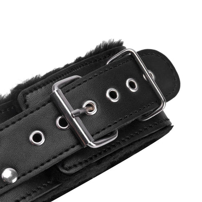 Plush Leather Collar &amp; Leash