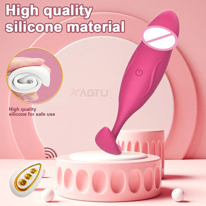 Vibrating Anal Dildo Plug