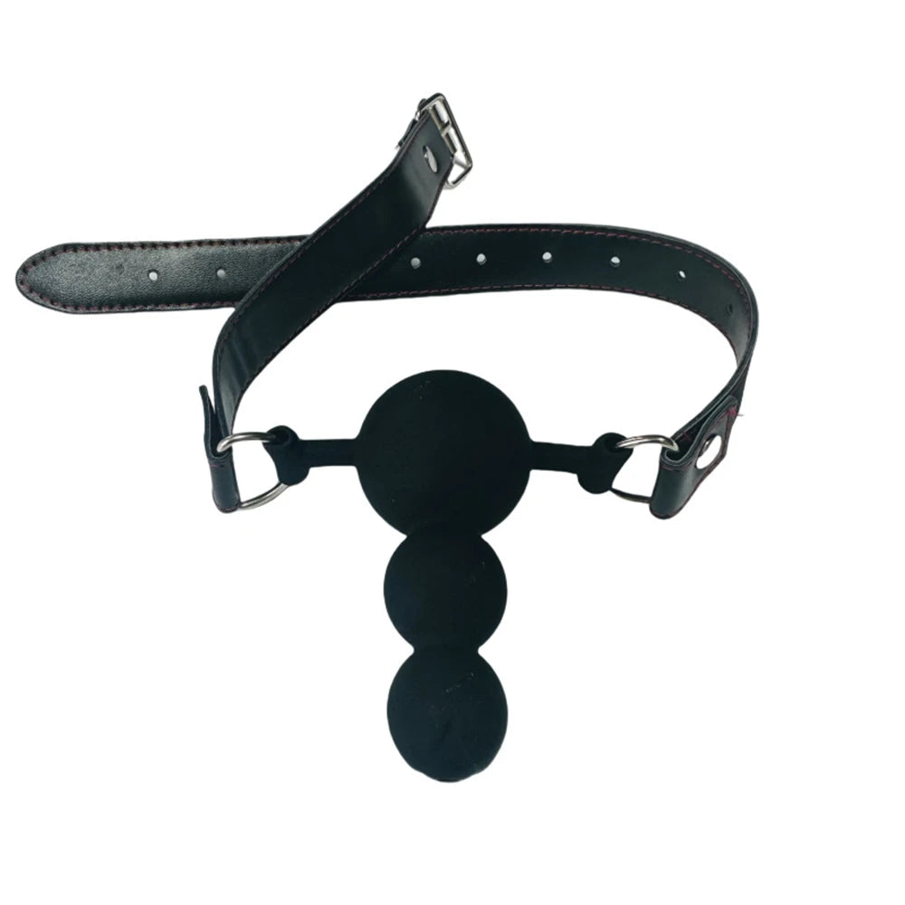 Triple Ball Silicone Gag