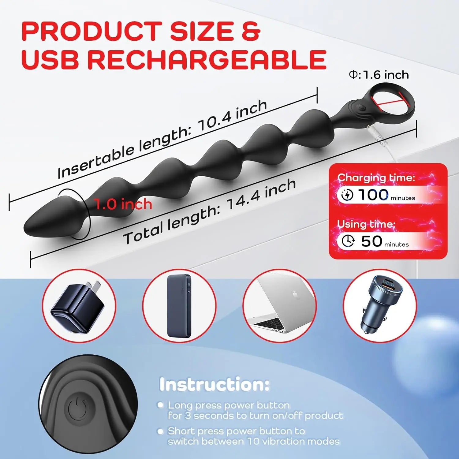 Pro Anal Bead Vibrator