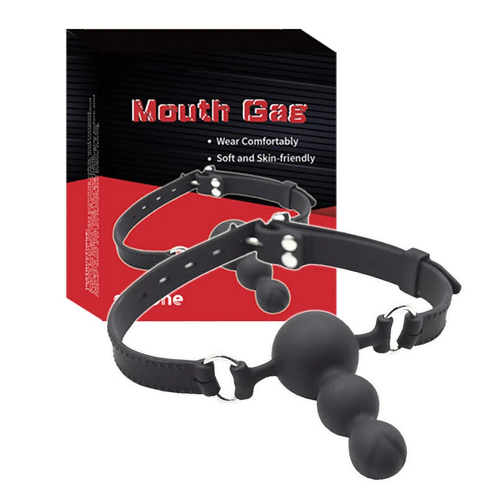Triple Ball Silicone Gag