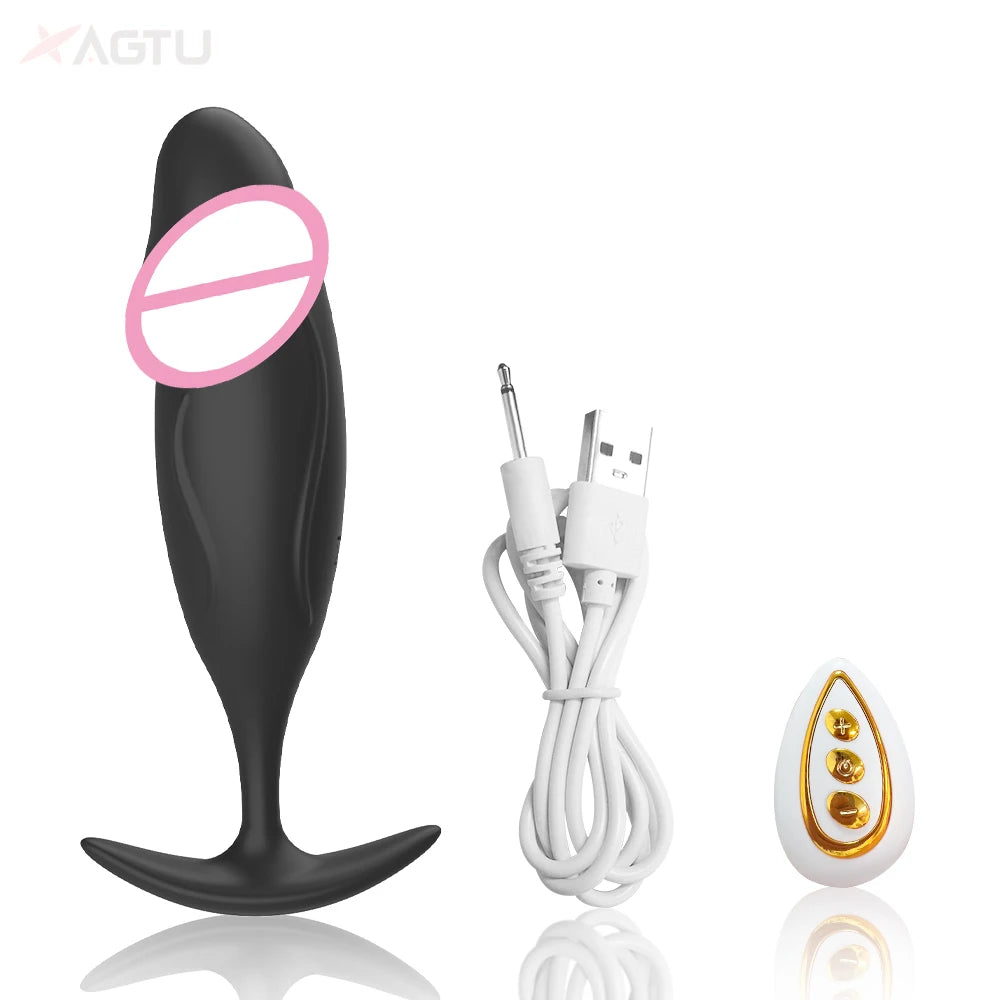 Vibrating Anal Dildo Plug