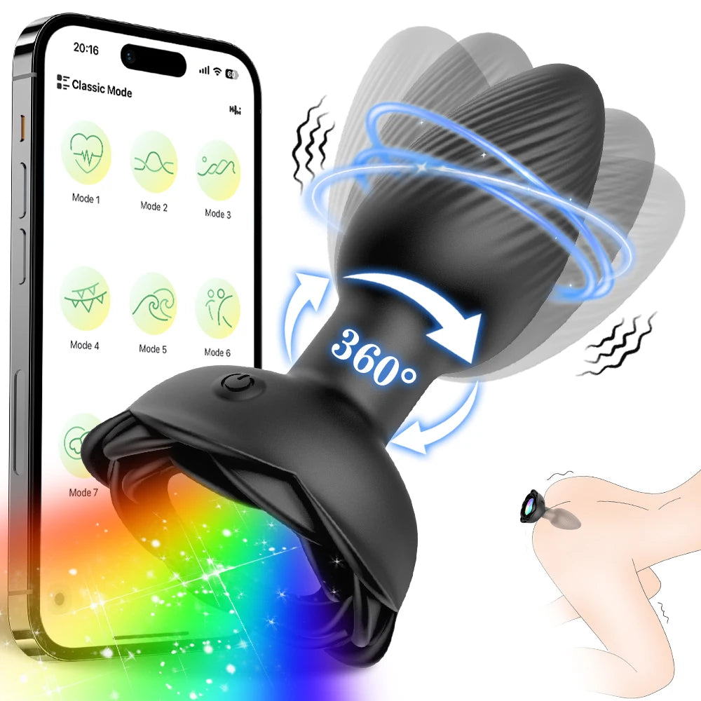Vibrating Anal Dildo Plug