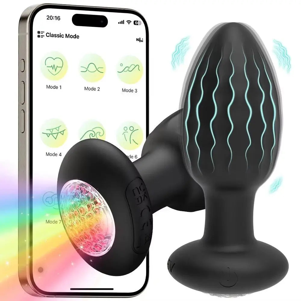 Vibrating Anal Dildo Plug