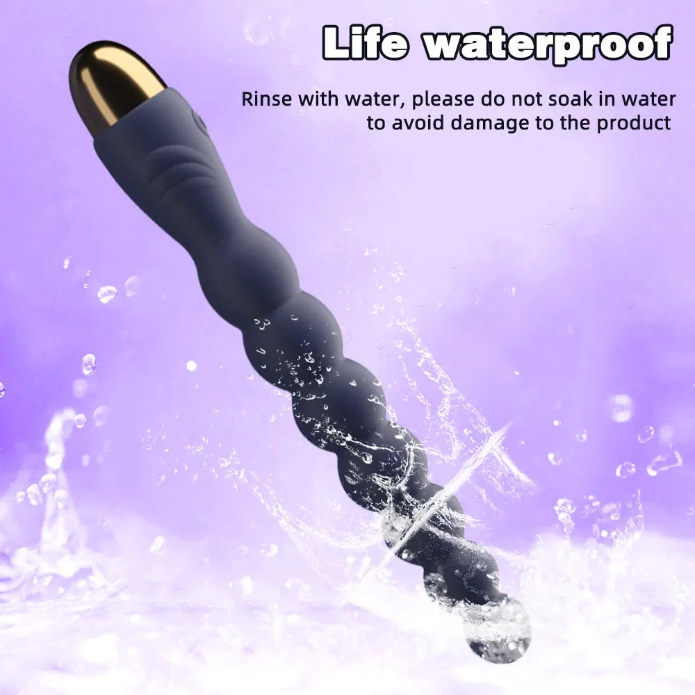 Vibrating Anal Bead Stimulator
