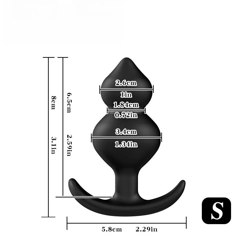 Steel Bead Ball Anal Plug Set