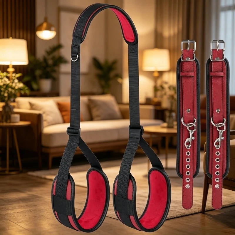 Red Bondage Strap Set