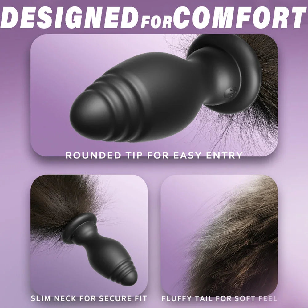 Fox Tail Vibrating Plug