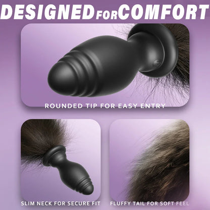 Fox Tail Vibrating Plug