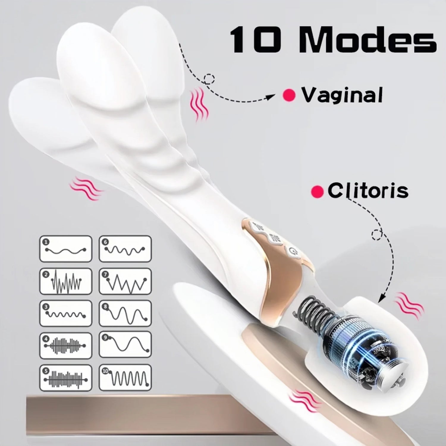 Dual Head 10-Mode Vibrator