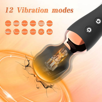 Dual-End Magic Wand Vibrator