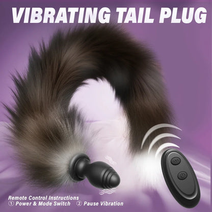 Fox Tail Vibrating Plug