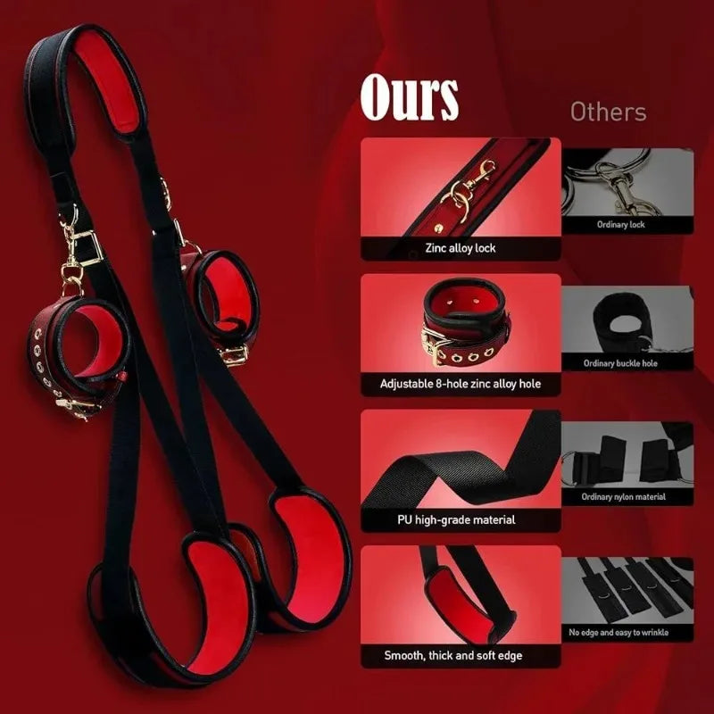 Red Bondage Strap Set