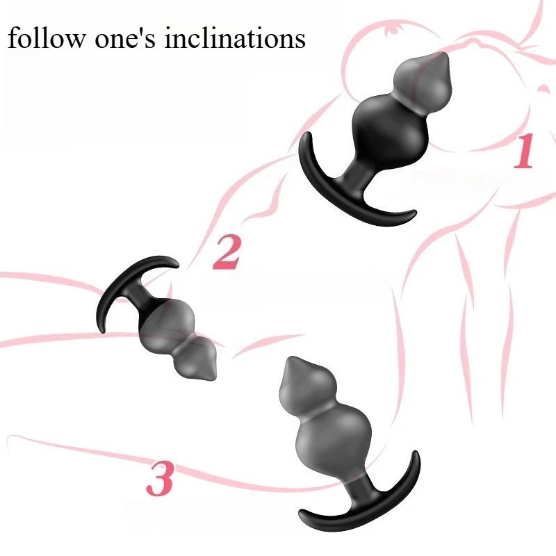 Steel Bead Ball Anal Plug Set