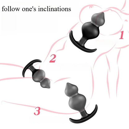 Steel Bead Ball Anal Plug Set