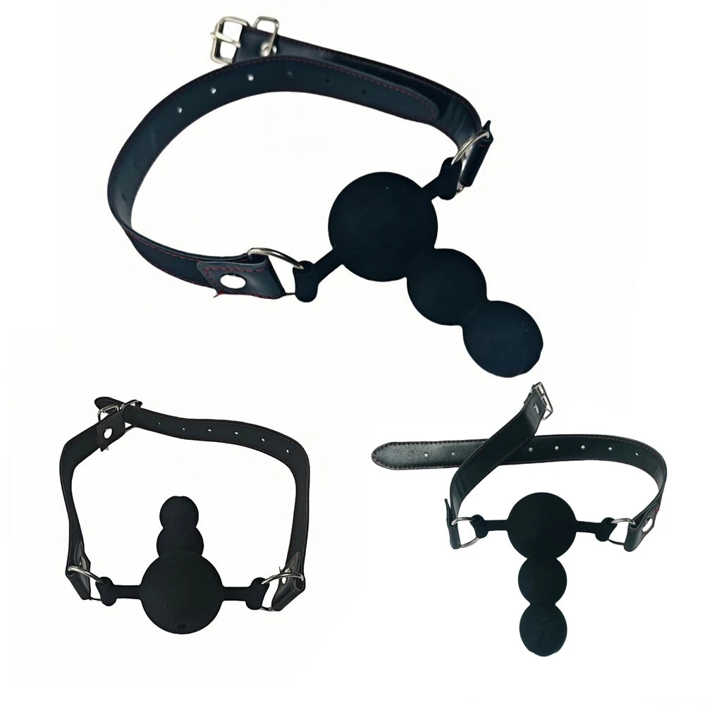 Triple Ball Silicone Gag