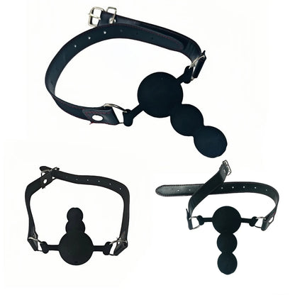 Triple Ball Silicone Gag