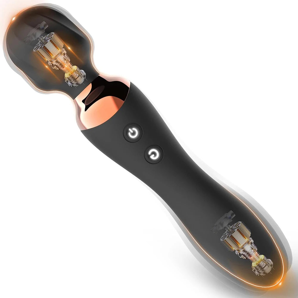 Dual-End Magic Wand Vibrator