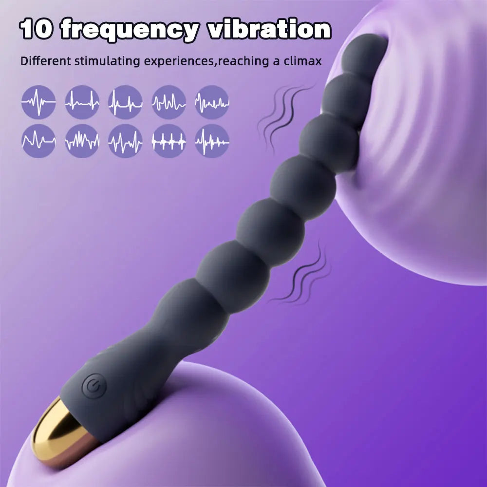 Vibrating Anal Bead Stimulator