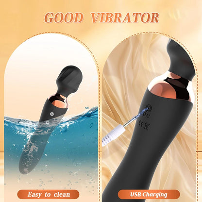 Dual-End Magic Wand Vibrator