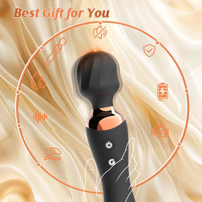Dual-End Magic Wand Vibrator