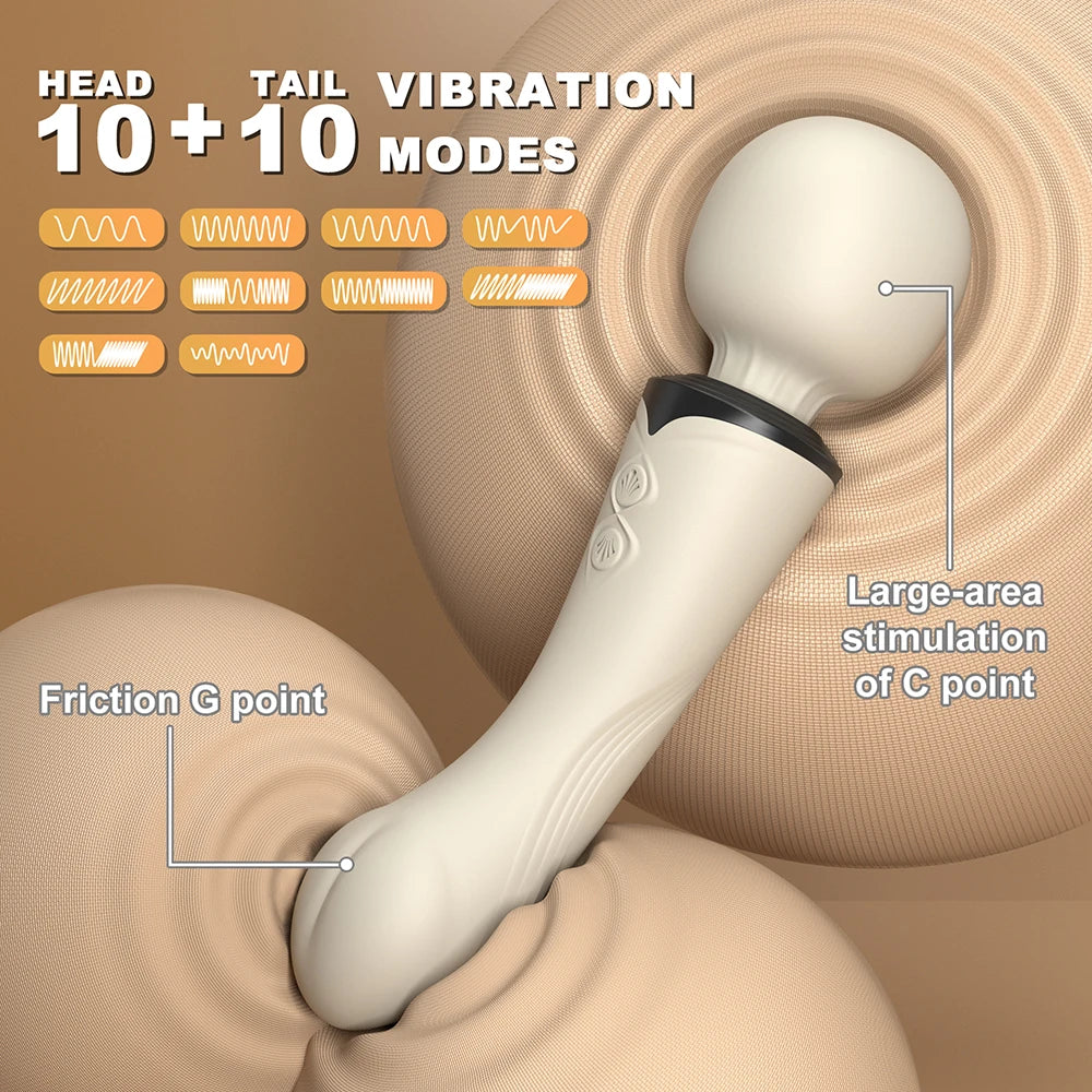 Multiuse 10-Mode Dual Vibrator