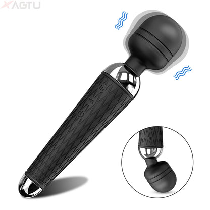 Dual-End Magic Wand Vibrator
