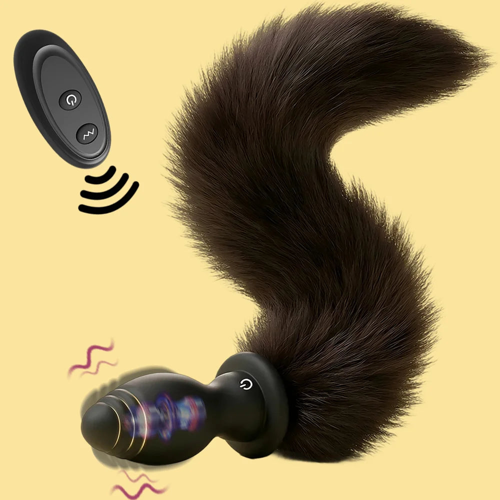 Fox Tail Vibrating Plug