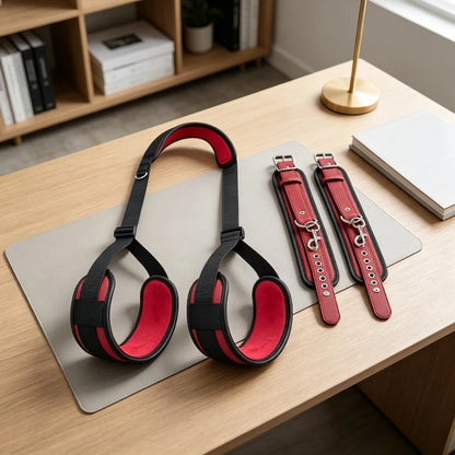 Red Bondage Strap Set