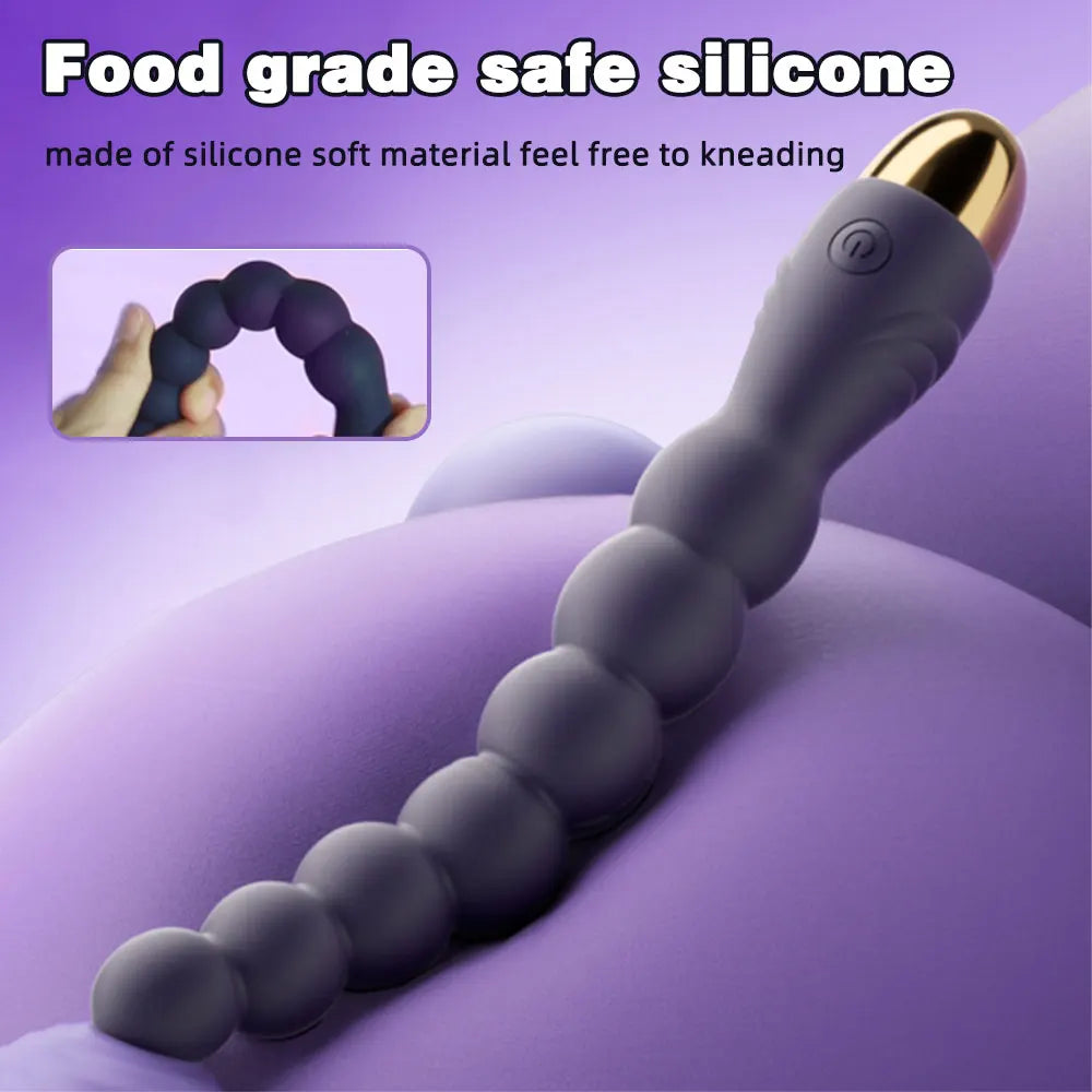 Vibrating Anal Bead Stimulator