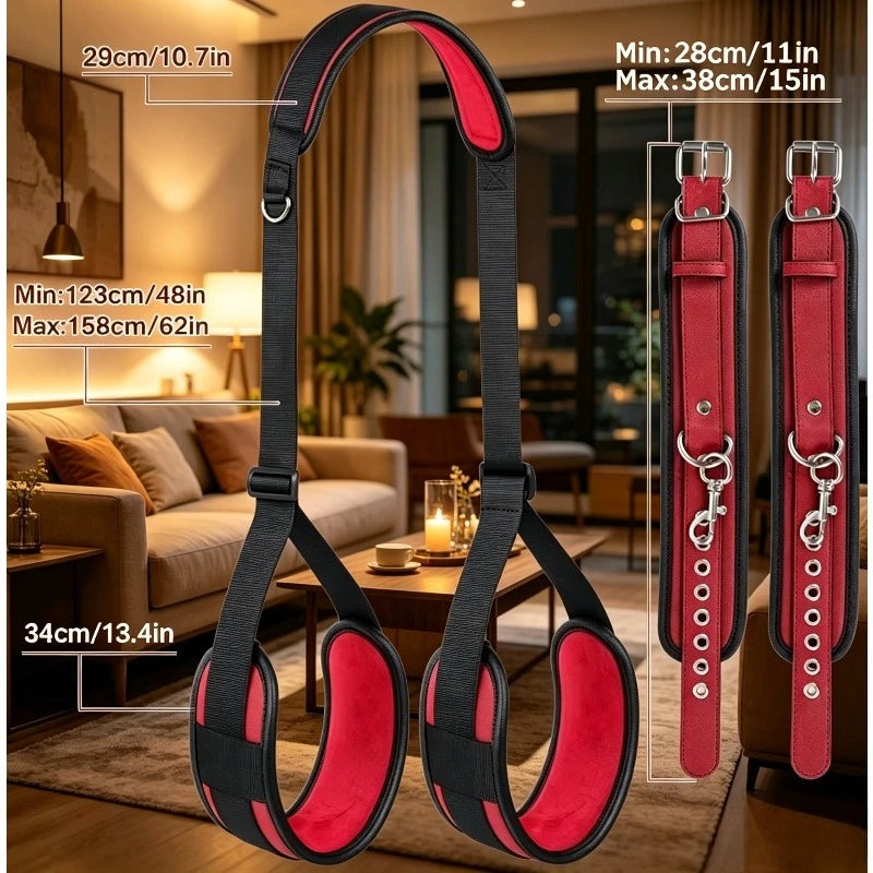 Red Bondage Strap Set