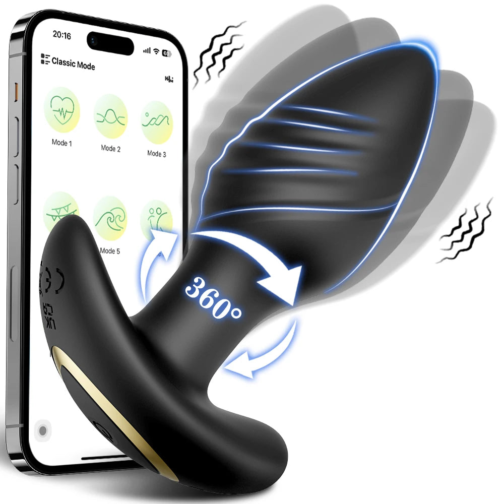 Vibrating Anal Dildo Plug