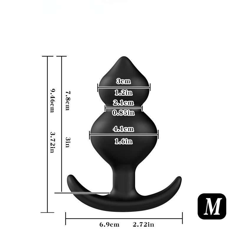 Steel Bead Ball Anal Plug Set